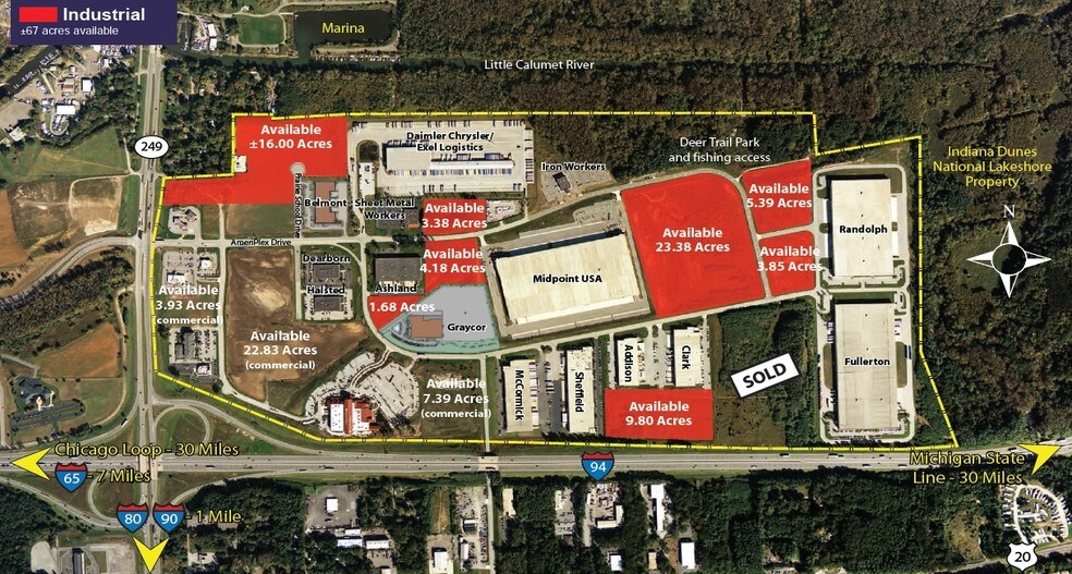 Daniel Burnham Dr, Portage, IN for sale - Building Photo - Image 2 of 2