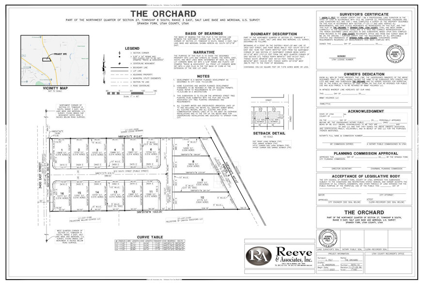 7373 South 2400 East, Spanish Fork, UT for sale - Plat Map - Image 1 of 3