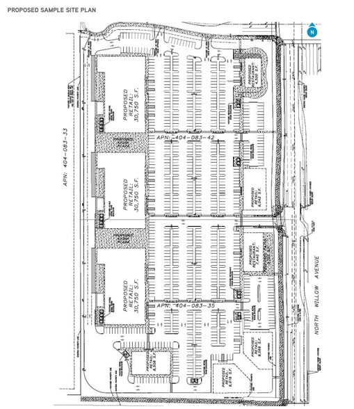 NWC Willow Ave & Herndon Ave, Clovis, CA for sale - Site Plan - Image 2 of 2
