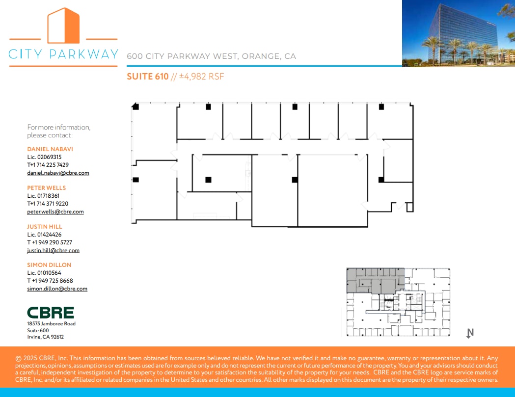 600 City Pky W, Orange, CA for lease Floor Plan- Image 1 of 1