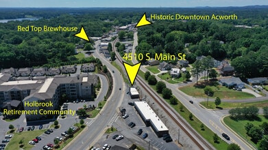 4510 S Main St, Acworth, GA - AERIAL  map view