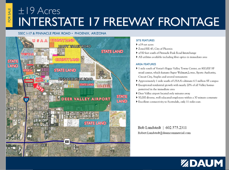 SE I-17 & Pinnacle Peak Rd, Phoenix, AZ for sale - Primary Photo - Image 1 of 1