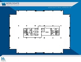 12851 Worldgate Dr, Herndon, VA for lease Typical Floor Plan- Image 1 of 3