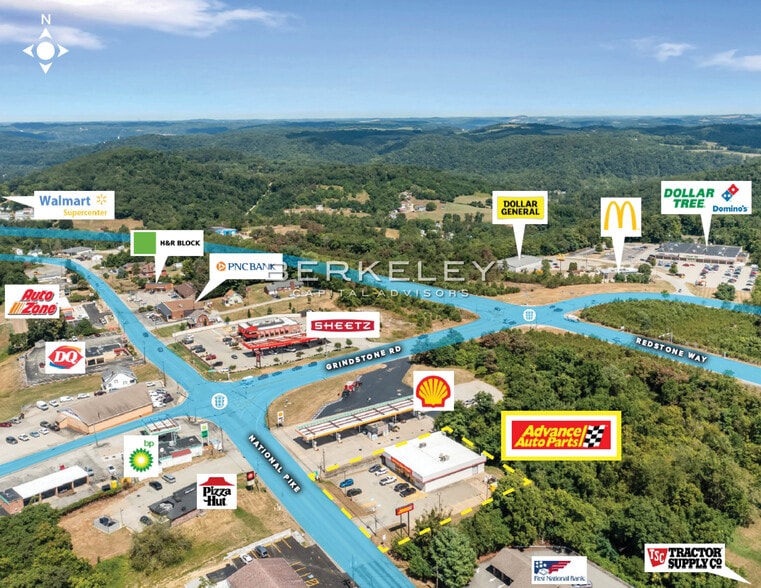 6011 National Pike, Grindstone, PA for sale - Building Photo - Image 2 of 5