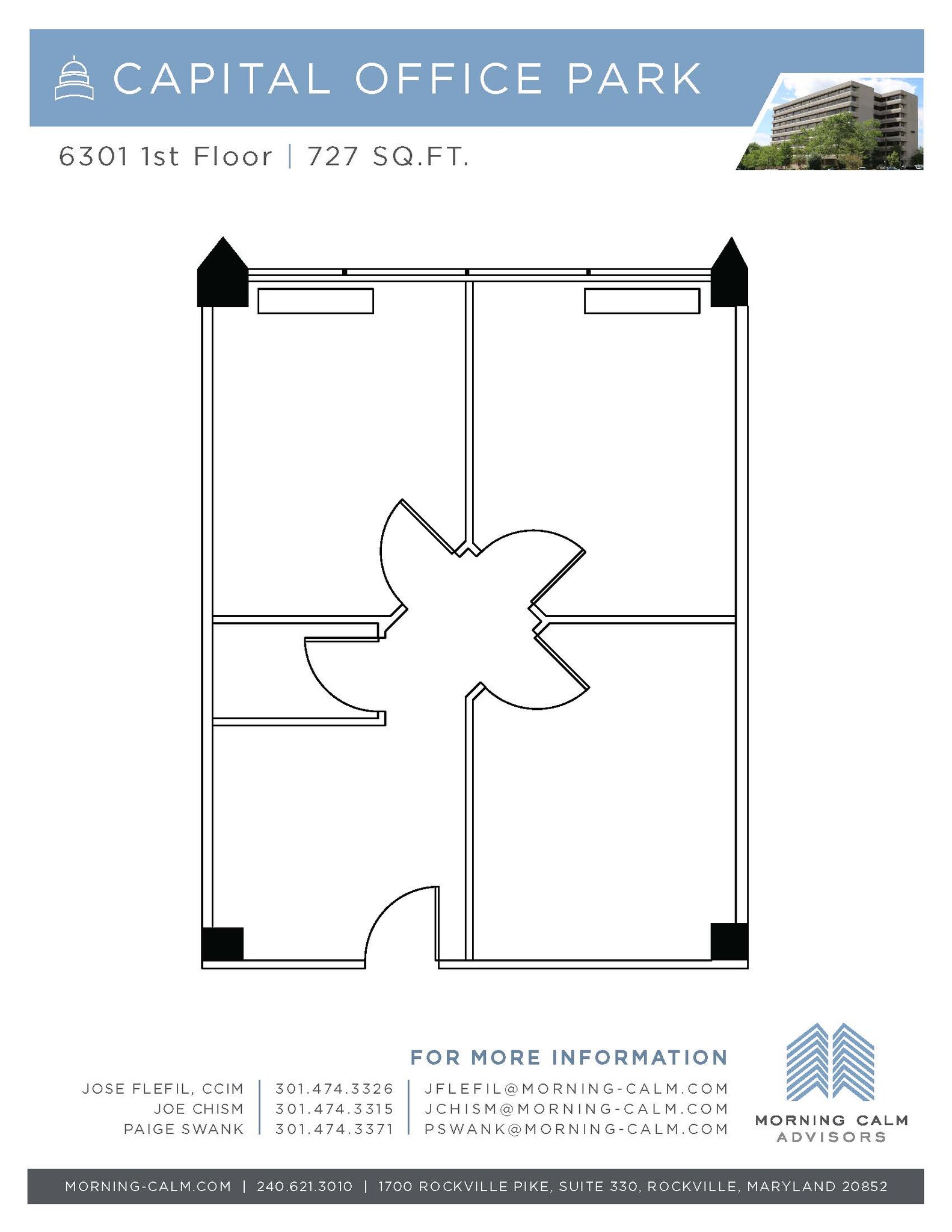 6301 Ivy Ln, Greenbelt, MD for lease Floor Plan- Image 1 of 2