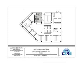 1400 Corporate Dr, Irving, TX for lease Floor Plan- Image 1 of 1