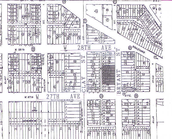 2727 Bryant St, Denver, CO for lease - Plat Map - Image 2 of 11