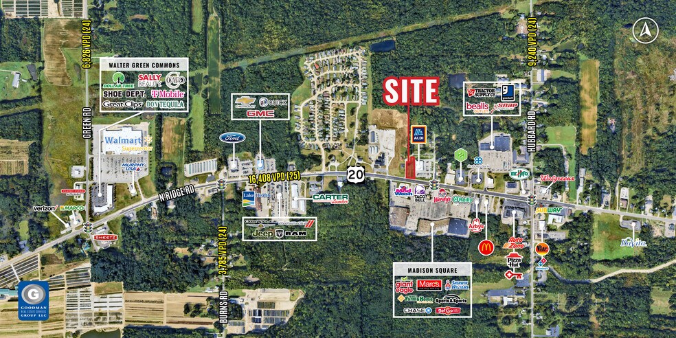 6521 N Ridge Rd, Madison, OH for sale - Aerial - Image 2 of 2