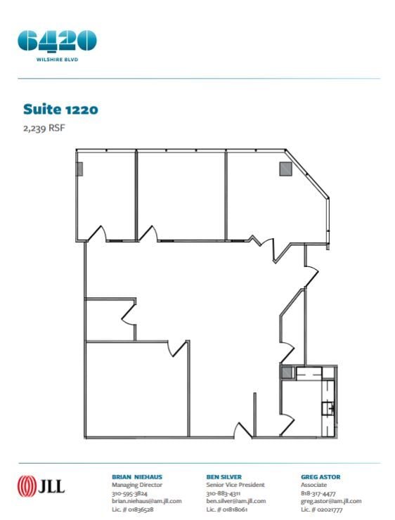 6420 Wilshire Blvd, Los Angeles, CA for lease Floor Plan- Image 1 of 1
