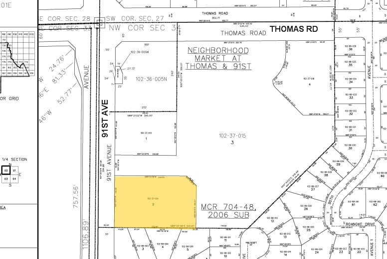 2755 N 91st Ave, Phoenix, AZ for sale - Plat Map - Image 2 of 3