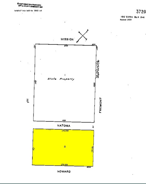 400 Howard St, San Francisco, CA for lease - Plat Map - Image 2 of 10