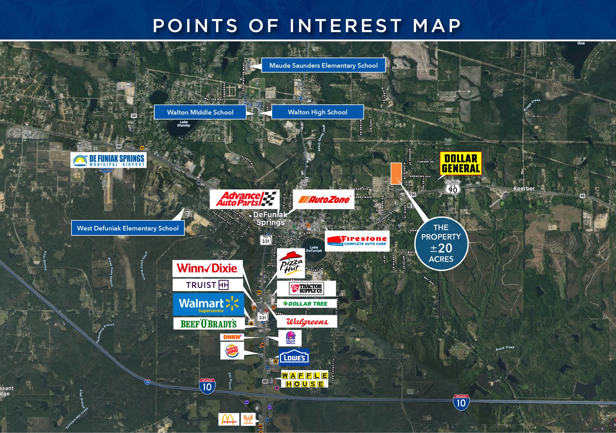 N Davis Ln Defuniak Springs - N Davis Ln Defuniak Springs FL Poi Map 7 LargeHighDefinition