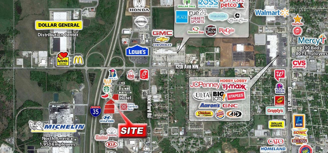 SEC 12th Ave & I35 Ave, Ardmore, OK, 73401 Commercial Land For Sale