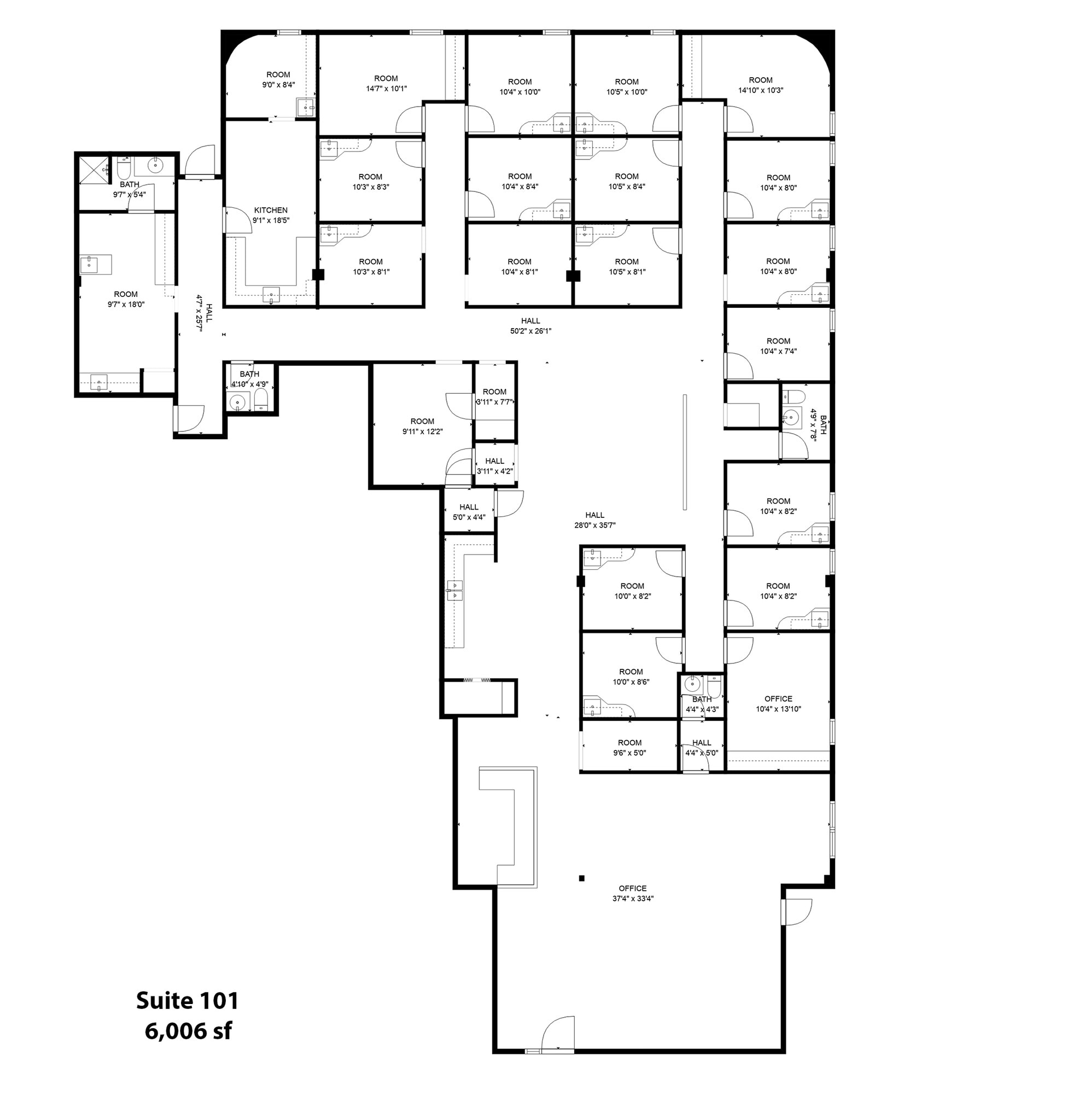 2801 Parklawn Dr, Midwest City, OK for lease Floor Plan- Image 1 of 1
