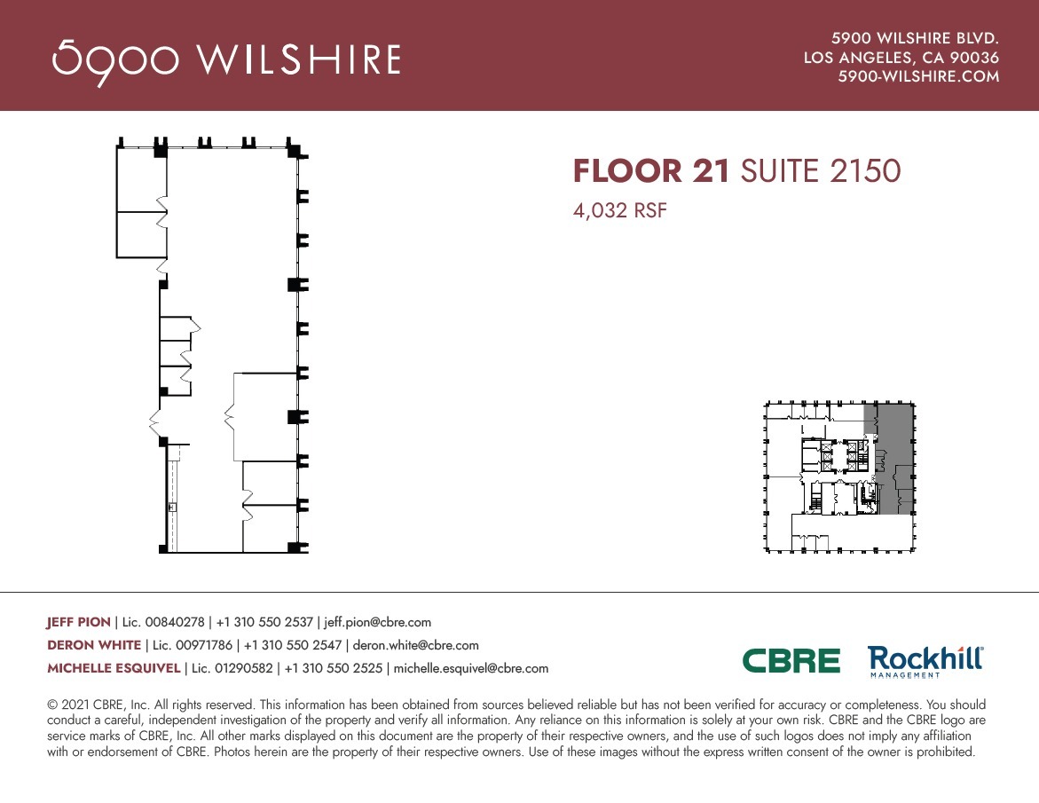 5900 Wilshire Blvd, Los Angeles, CA for lease Floor Plan- Image 1 of 1