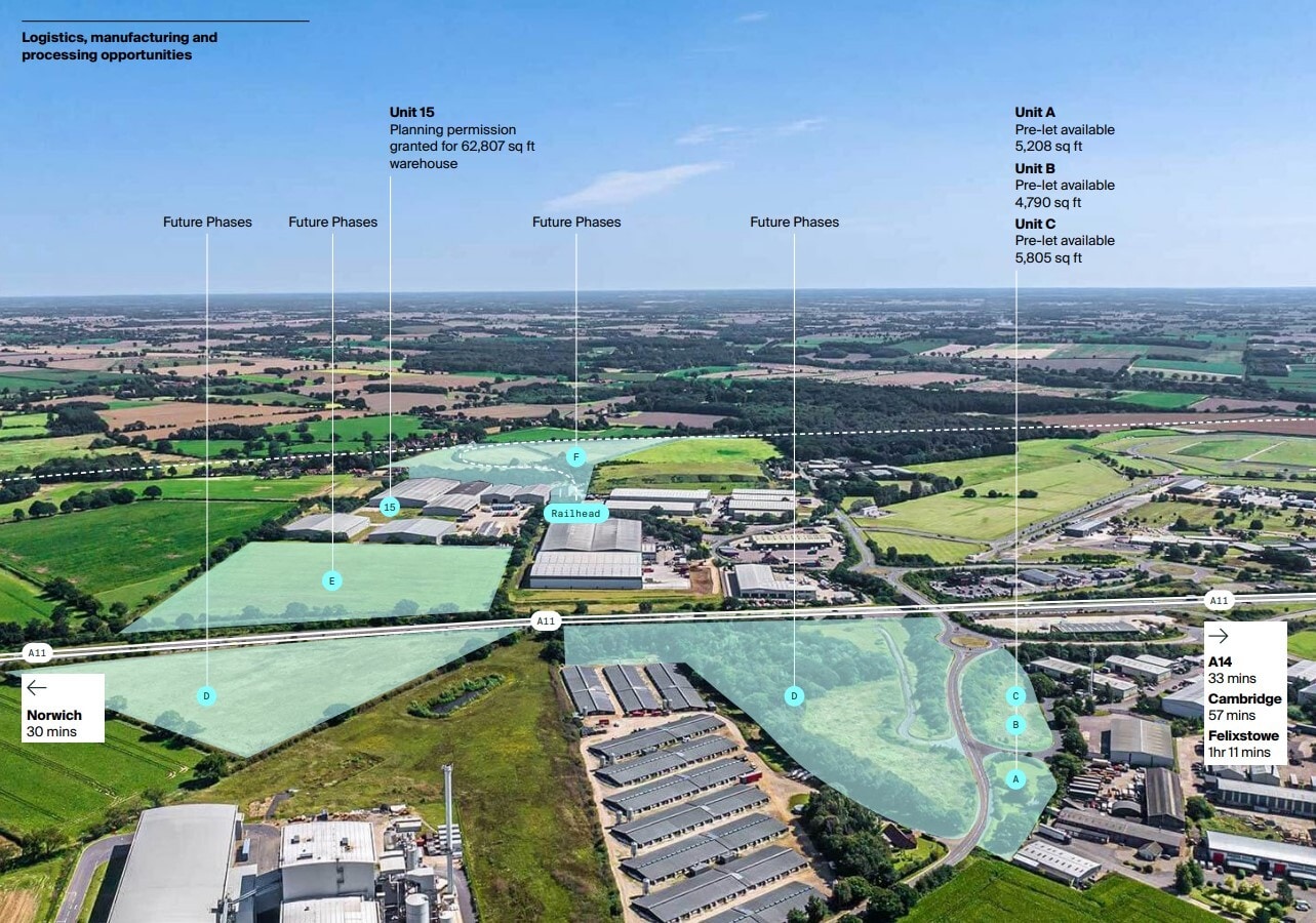 Chalk Lane, Norwich for sale Aerial- Image 1 of 1