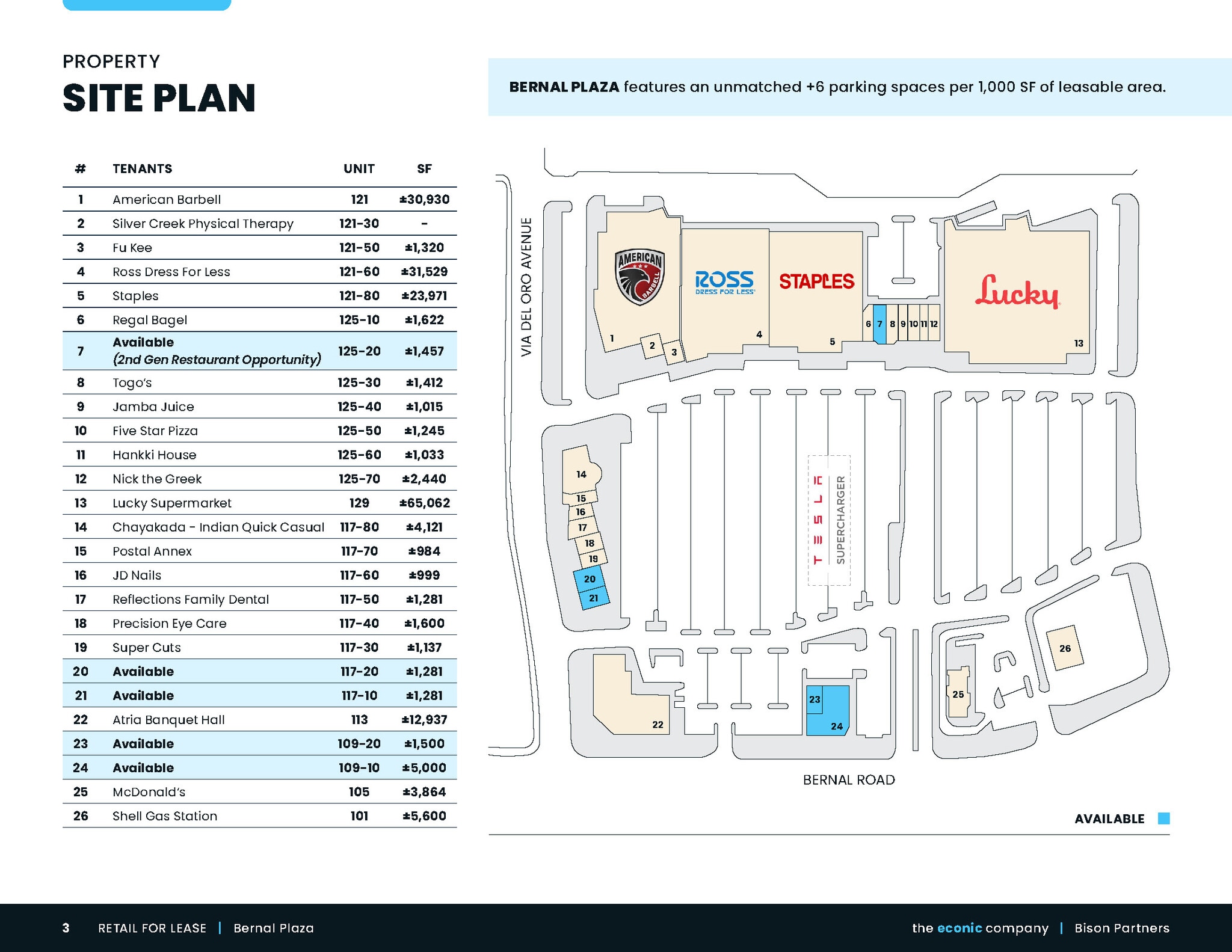 101-125 Bernal Rd, San Jose, CA for lease Site Plan- Image 1 of 1