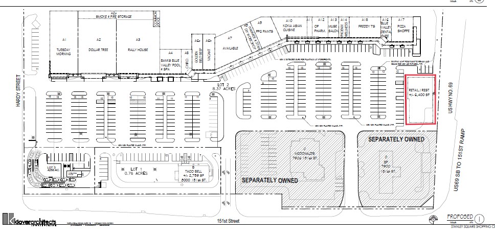 7916 W 151st St, Overland Park, KS for lease Site Plan- Image 1 of 2