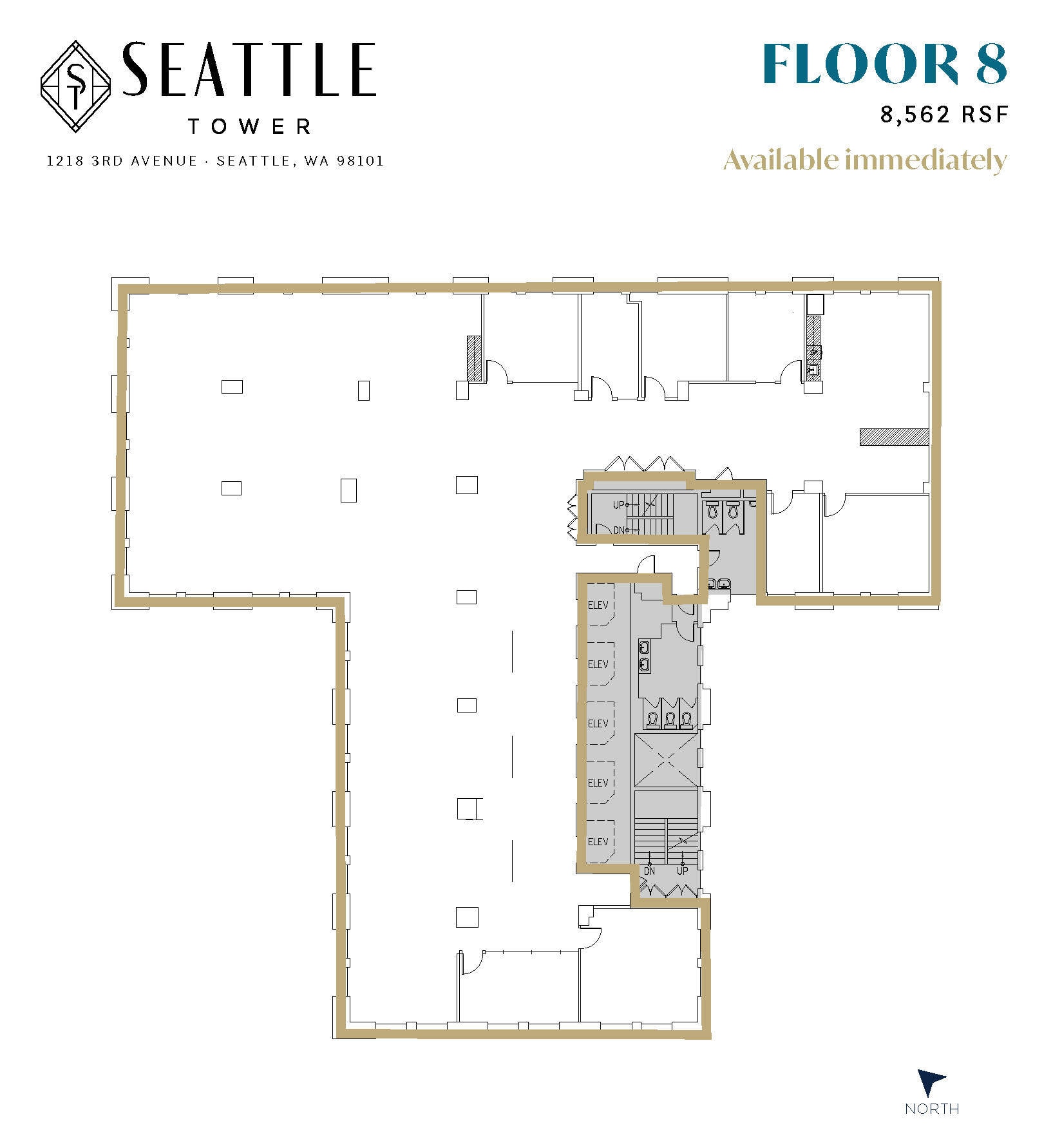 1218 3rd Ave, Seattle, WA for lease Floor Plan- Image 1 of 1