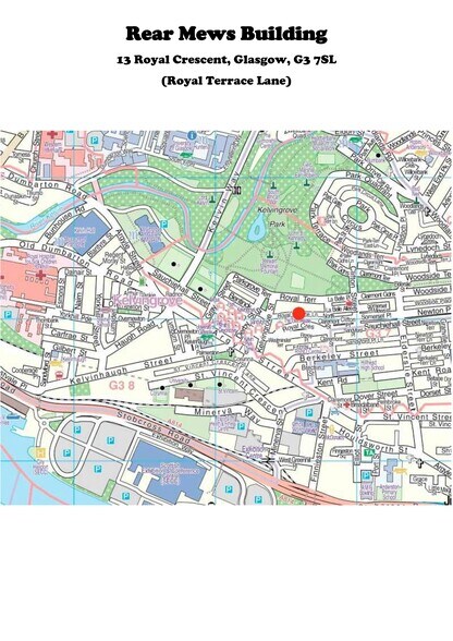 13 Royal Crescent, Glasgow for lease - Site Plan - Image 2 of 2