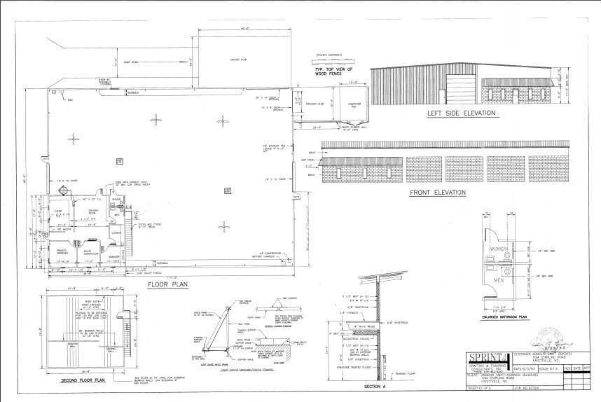 830 Tom Starling Rd, Fayetteville, NC for lease Floor Plan- Image 1 of 3