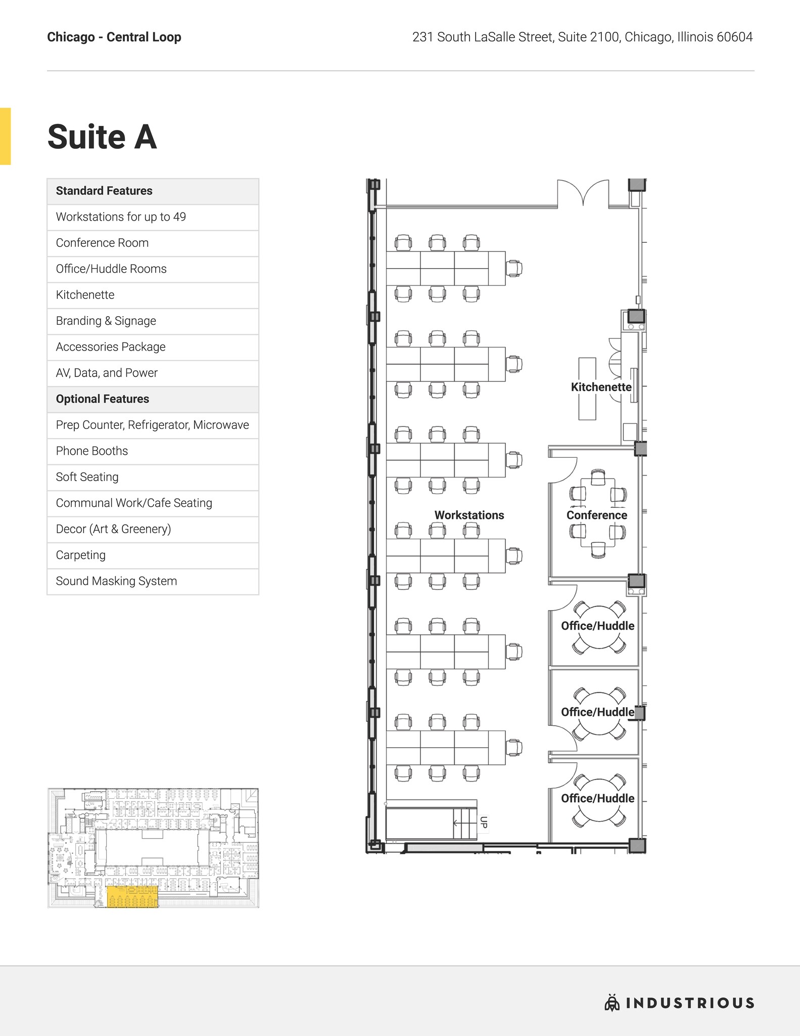 231 S LaSalle St, Chicago, IL for lease Floor Plan- Image 1 of 7