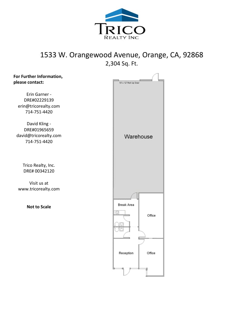 1525 W Orange Grove Ave, Orange, CA for lease Floor Plan- Image 1 of 1