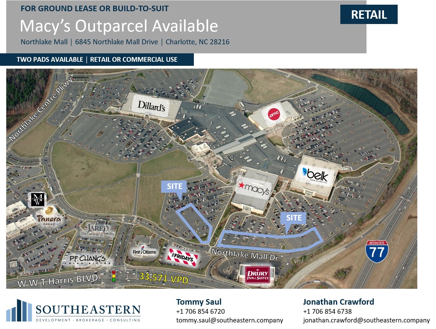 6845 Northlake Mall Dr, Charlotte, NC for lease Primary Photo- Image 1 of 2