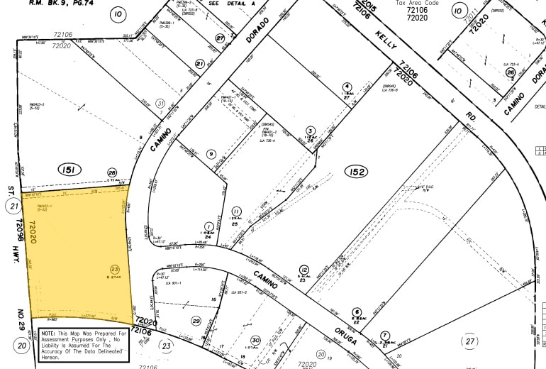 163-189 Camino Dorado, Napa, CA for lease - Plat Map - Image 2 of 5