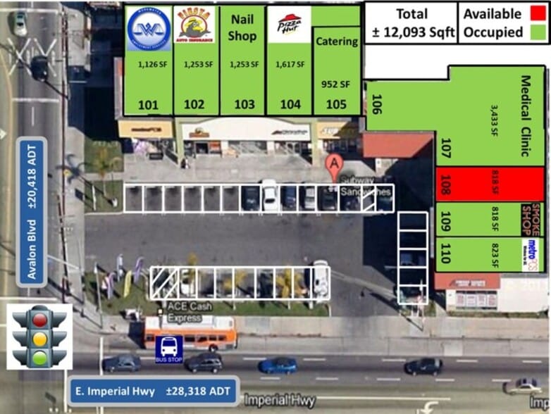611 E Imperial Hwy, Los Angeles, CA for lease - Site Plan - Image 2 of 11