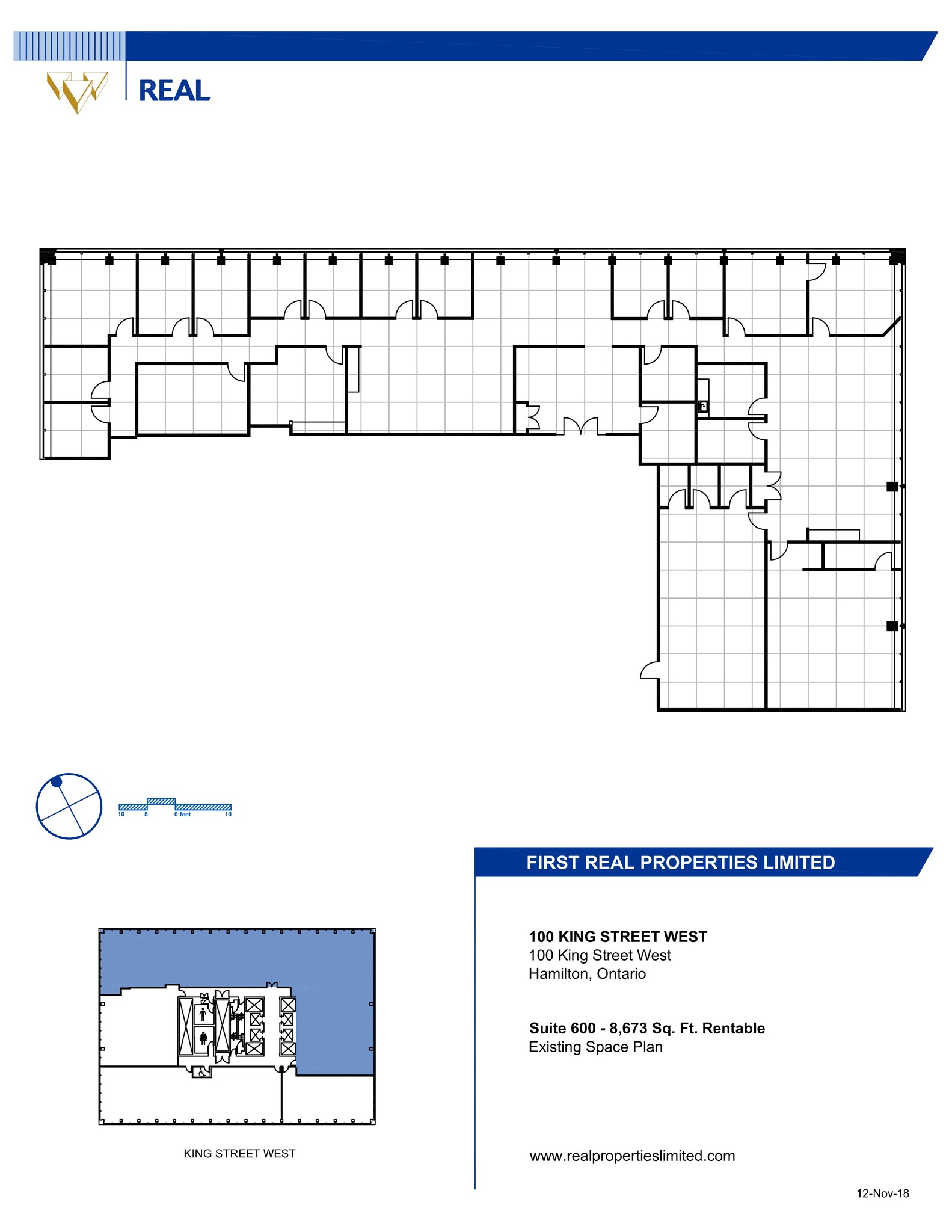 100, 110, and 120 King St W, Hamilton, ON for lease Site Plan- Image 1 of 1