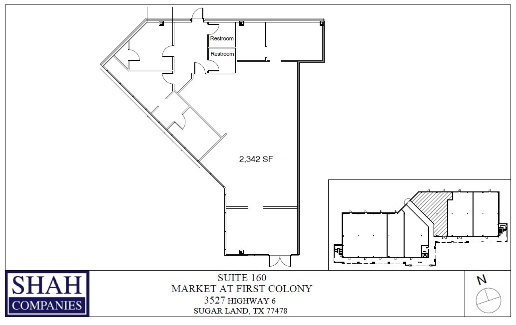 3527 Highway 6, Sugar Land, TX for lease Floor Plan- Image 1 of 2