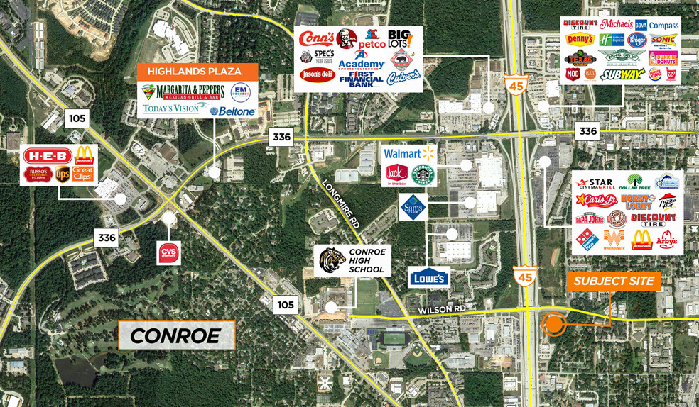 I-45 & Wilson Rd, Conroe, TX for sale - Building Photo - Image 2 of 3