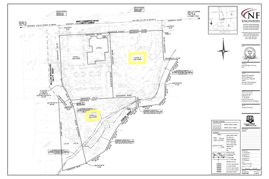 401 W Commerce Rd, Commerce Township, MI for sale - Site Plan - Image 1 of 2