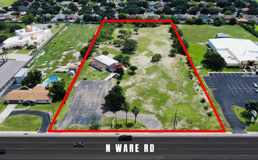 1820 N Ware Rd, McAllen, TX for sale - Aerial - Image 2 of 2