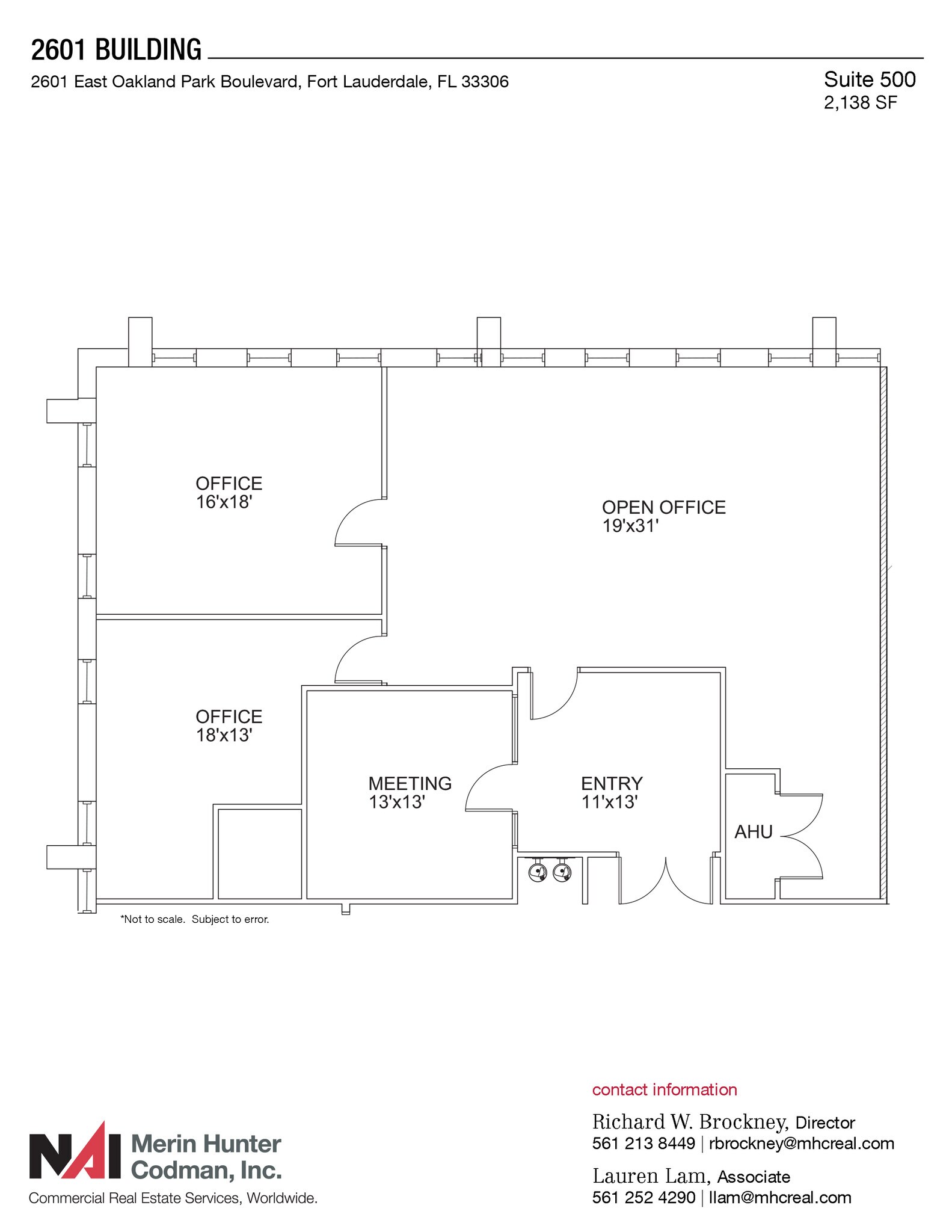 2601 E Oakland Park Blvd, Fort Lauderdale, FL for lease Floor Plan- Image 1 of 1