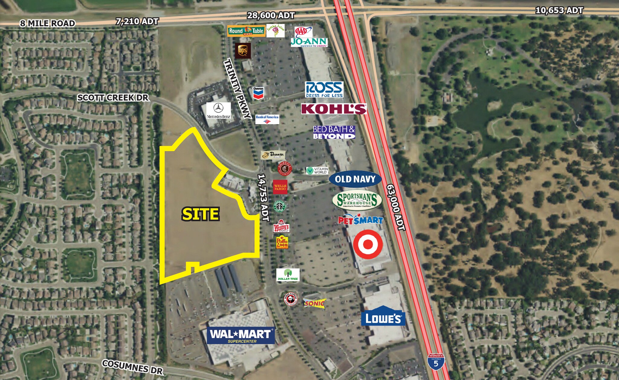 10505 Trinity Pky, Stockton, CA for sale Aerial- Image 1 of 1