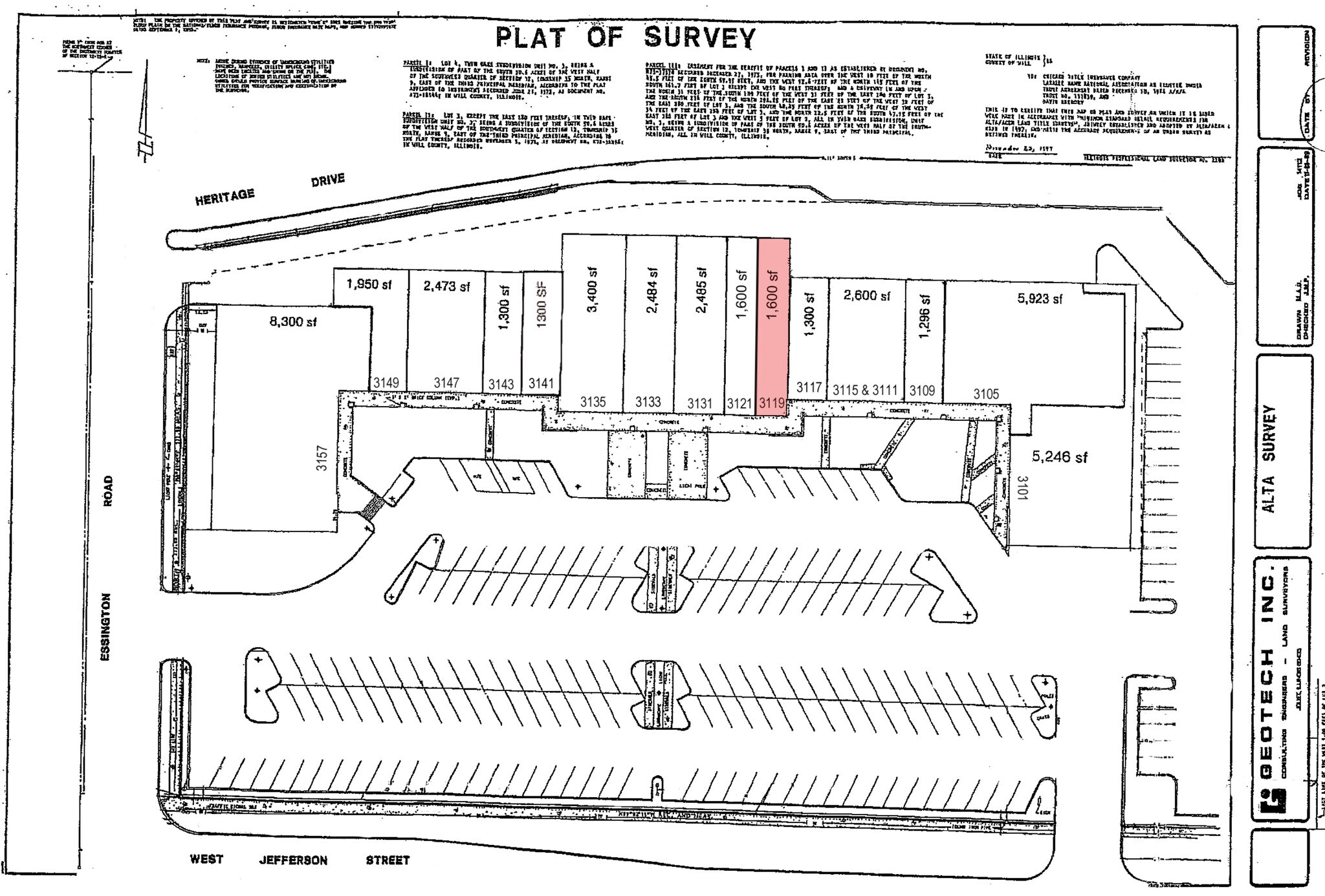 3101-3159 W Jefferson St, Joliet, IL for lease Site Plan- Image 1 of 4