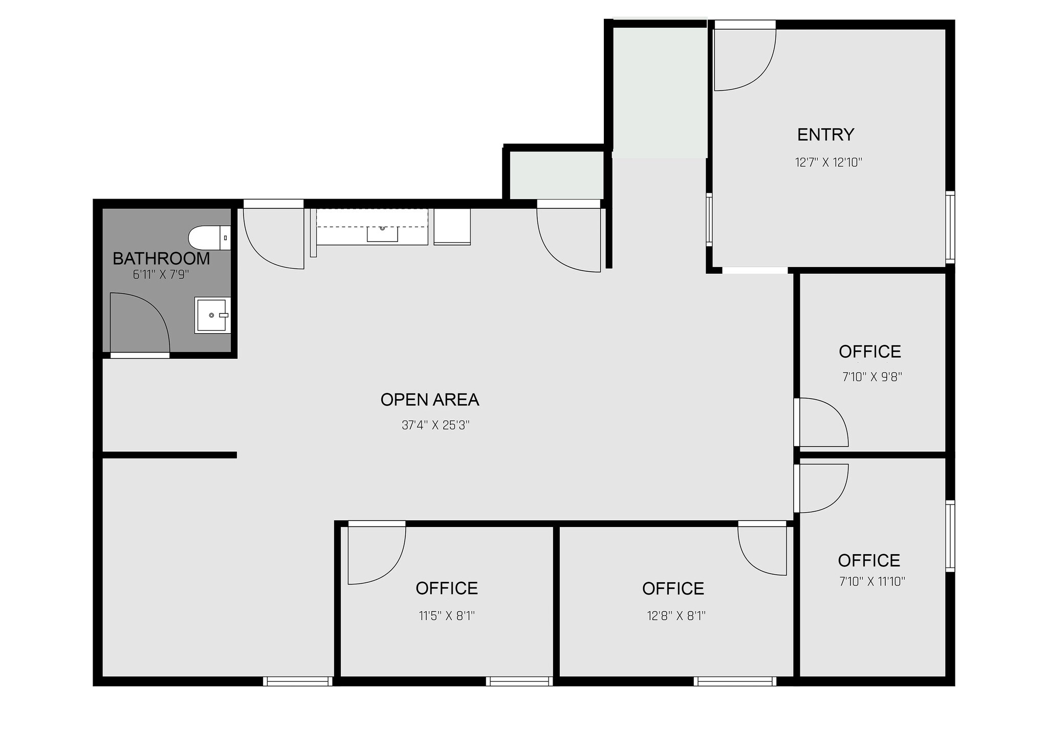 1300 Thornton St, Fredericksburg, VA for lease Floor Plan- Image 1 of 1
