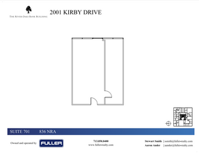 2001 Kirby Dr, Houston, TX for lease Floor Plan- Image 1 of 1