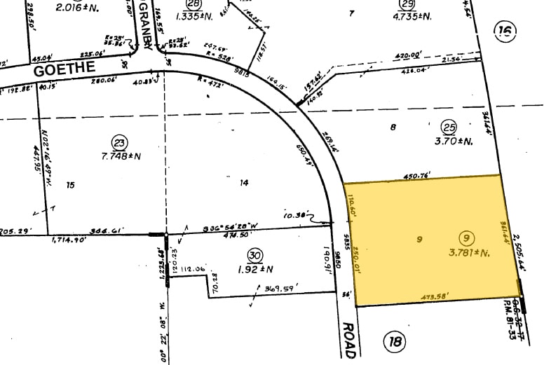 9835 Goethe Rd, Sacramento, CA for sale Plat Map- Image 1 of 1