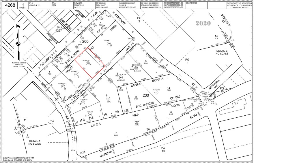 2701 Pennsylvania Ave, Santa Monica, CA for sale - Plat Map - Image 1 of 1