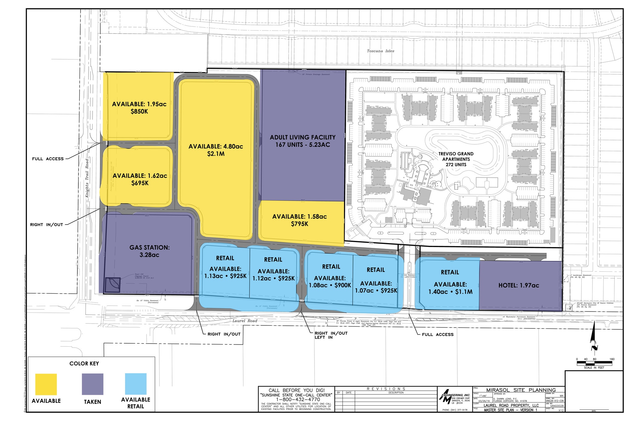 Laurel Road East at Knights Trail Road, Venice, FL for sale Site Plan- Image 1 of 1
