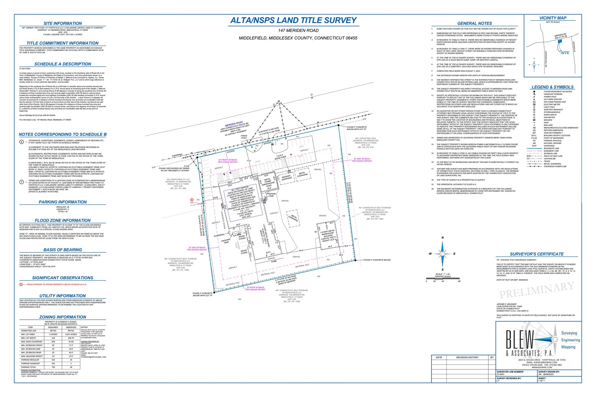 147 Meriden Rd, Middlefield, CT for lease Site Plan- Image 1 of 14