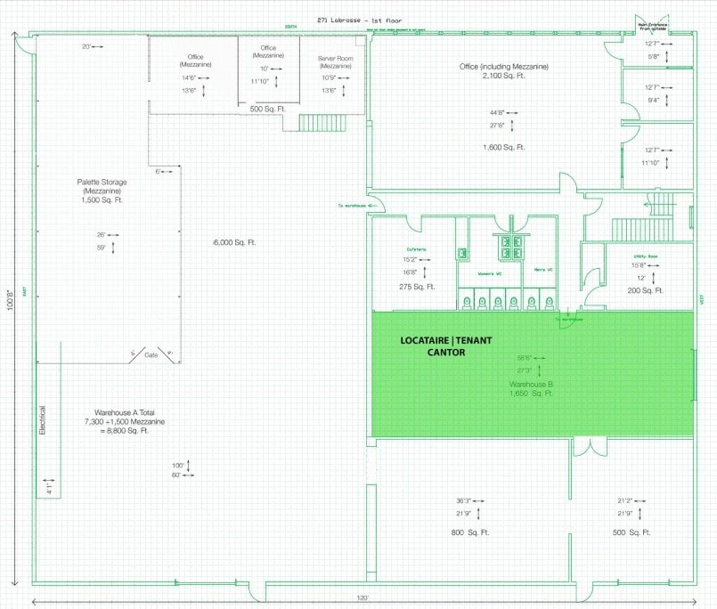 271 Av Labrosse, Pointe-claire, QC for lease Floor Plan- Image 1 of 1