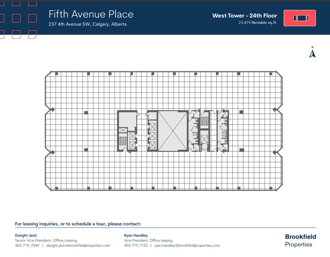 237 4th Ave SW, Calgary, AB for lease Floor Plan- Image 1 of 1