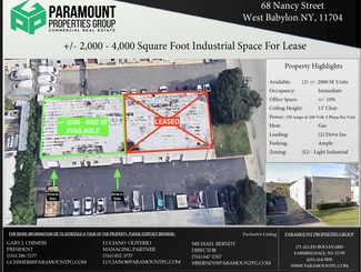 More details for 68 Nancy St, West Babylon, NY - Industrial for Lease