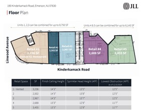 190 Kinderkamack Rd, Emerson, NJ for lease Floor Plan- Image 1 of 1