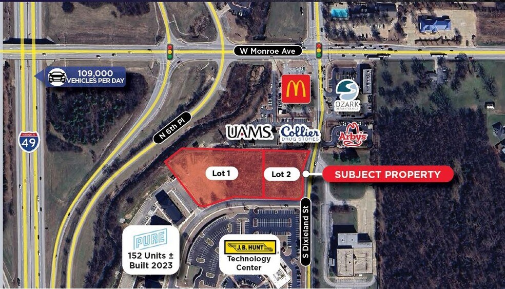 Commerce Creek Dr, Lowell, AR for sale - Building Photo - Image 2 of 3