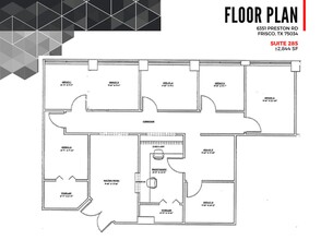 6351 Preston Rd, Frisco, TX for lease Floor Plan- Image 1 of 1